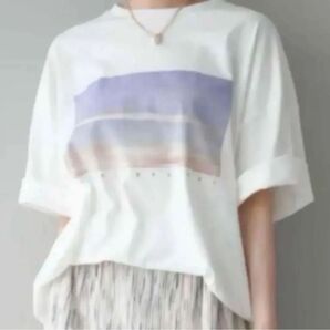 グラフィックビッグTシャツ オフ リュミエ lumier同型 ゆったり