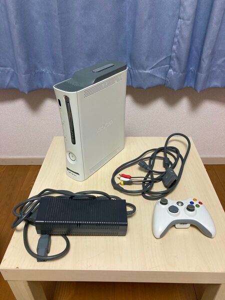 【ジャンク通電確認】Xbox 360 本体 コントローラー