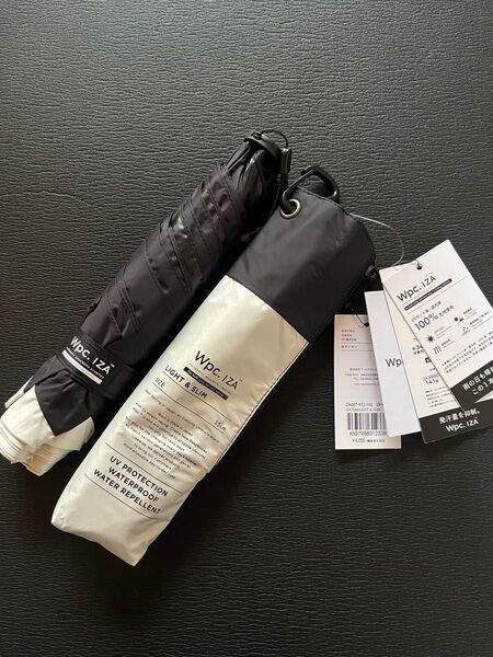 Light&Slim イーザオフ×ブラック男性の晴雨兼用傘 Wpc.IZA 新品