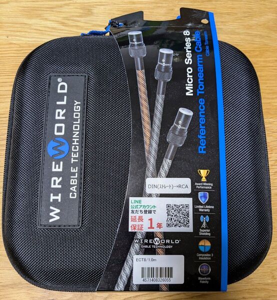 WIREWORLD ワイヤーワールド Micro Eclipse8 フォノケーブル トーンアームケーブル ECT8 1.0m