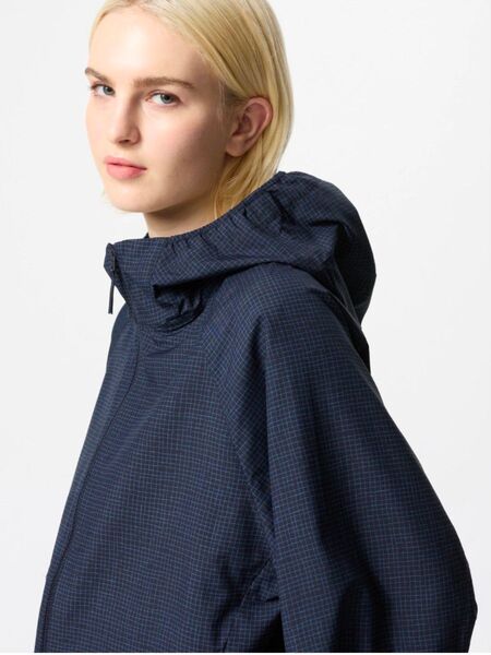 ★新品★XXL ネイビー UNIQLO ポケッタブルUVカットパーカー