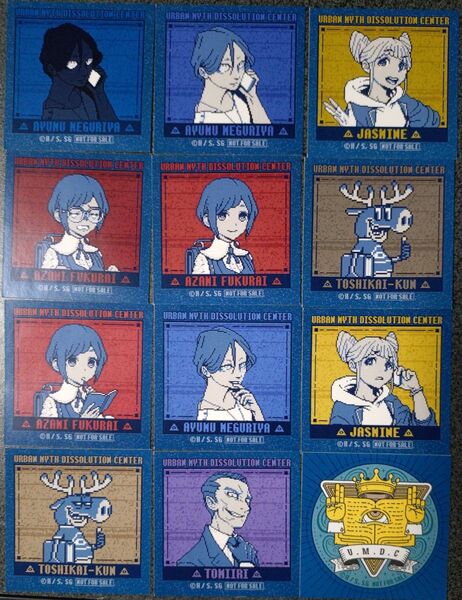 都市伝説解体センター POP UP SHOP ミニステッカー 前後半各6種ずつ 全12種コンプリート