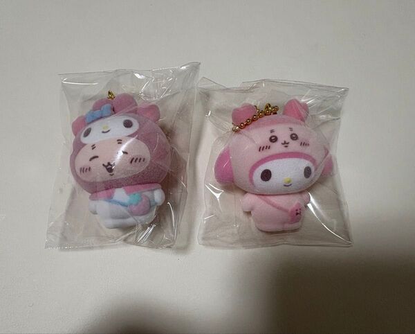 ちいかわ サンリオ シークレットフロッキー マスコットチャーム マイメロディ 古本屋 マイメロ カニちゃん セット