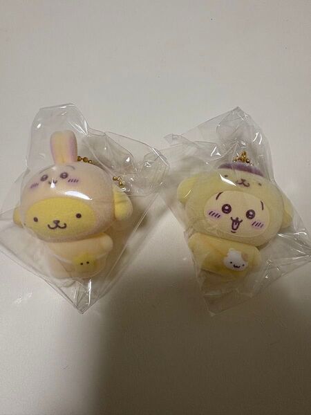ちいかわ サンリオ シークレットフロッキーマスコット☆うさぎ ポムポムプリン 2点セット
