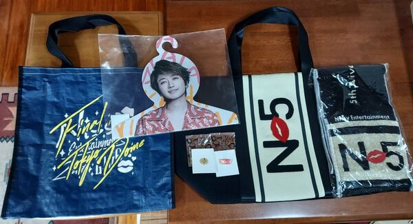 Nissy Entertainment 5th トートバッグ タオル ピンバッチプレミアム席特典バック nissyハンガー