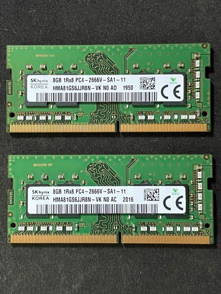 SK HYNIX PC4-2666V 16GB (8GB×2枚)