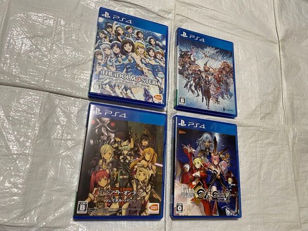 アイドルマスター / グランブルーファンタジー / ソードアートオンライン / Fate PS4 まとめ セット売り 中古ソフト