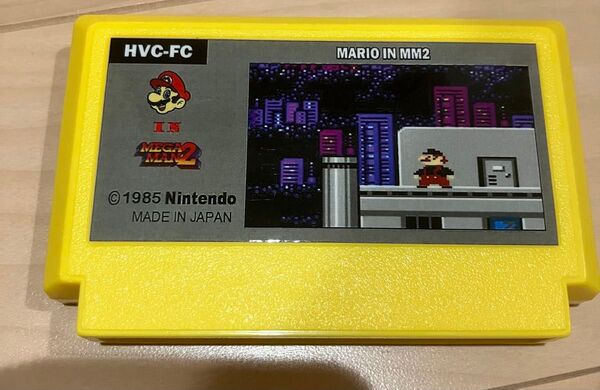 海外 レア ファミコン FC NES mario in Mega man 2 スーパーマリオ ロックマン2