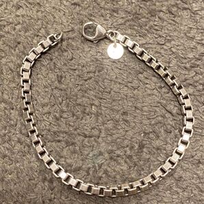 TIFFANY&Co. ブレスレット ベネチアン シルバー925 全長19cm 幅0.3cm