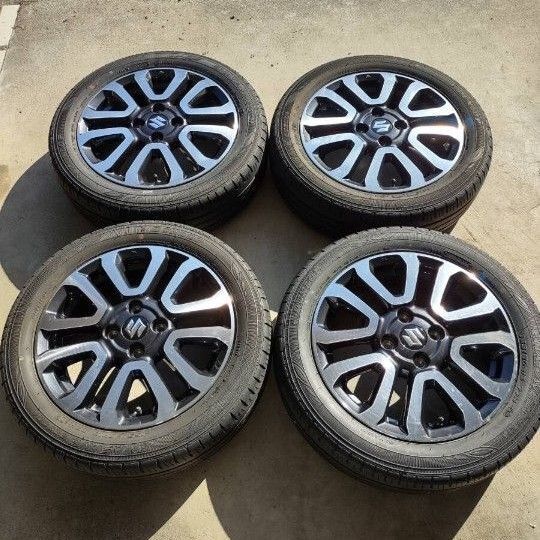 スズキ ハスラー Jスタイル 純正 15インチ 165/60R15 4.5J +45 4H PCD100 4本セット
