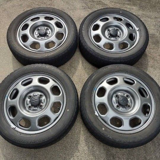 スズキ ハスラー 純正 15インチ 165/60R15 4H PCD100 4本セット