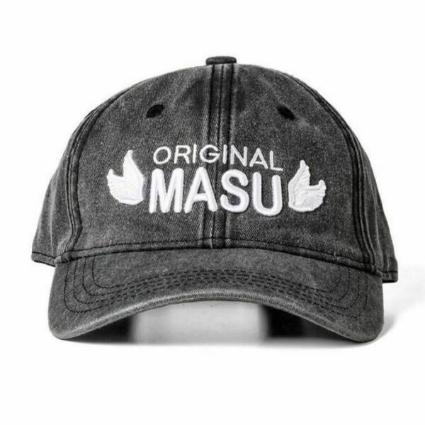 MASU 24AW ORIGINAL MASU CAP エムエーエスユー キャップ 帽子 黒 ブラック BLACK