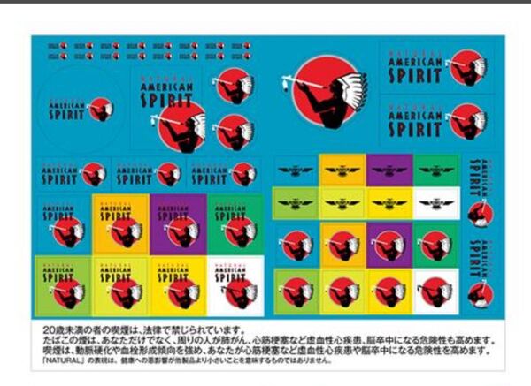 アメリカンスピリット ステッカーシート A4サイズ