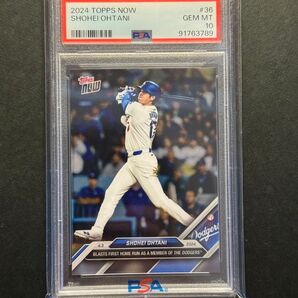 大谷翔平 PSA10 Topps Now24時間限定カード ドジャース初ホームラン記念 Shohei Ohtani