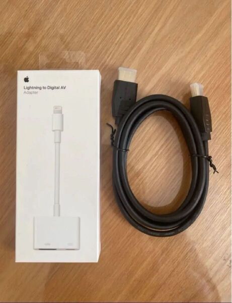 【純正】Lightning -Digital AVアダプタ A1438 アップルApple HDMIケーブル(新品)付き