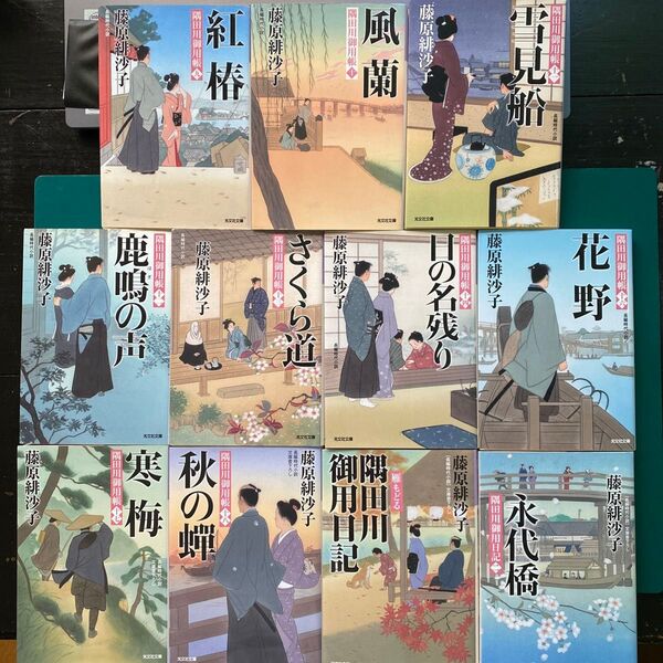 藤原緋沙子 隅田川御用帳 隅田川御用日記 十一冊セット 光文社時代小説文庫