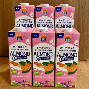 【1L×6本セット】イソラビオ オーガニック アーモンドミルク 無糖 1L