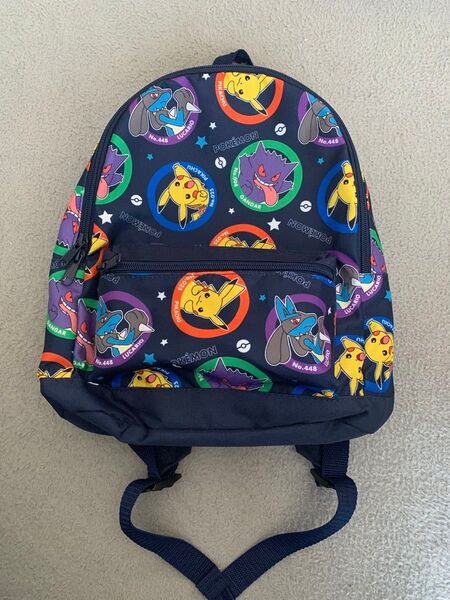 【美品】ポケモンリュック キッズ ピカチュウ ルカリオ ゲンガー