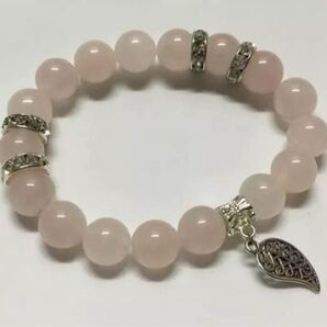 ローズクォーツ ブレスレット/10mm玉内径約15.5cm