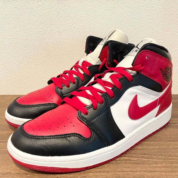 NIKE W AIR JORDAN 1 MID BRED TOE ナイキ エア ジョーダン ワン ミッド ブレッド トゥ