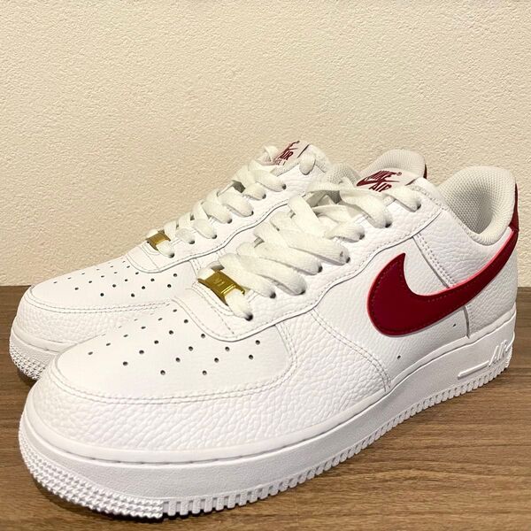 NIKE AIR FORCE 1 '07 WHITE Team Red ナイキエア フォースワンホワイトレッドCZ0326-100