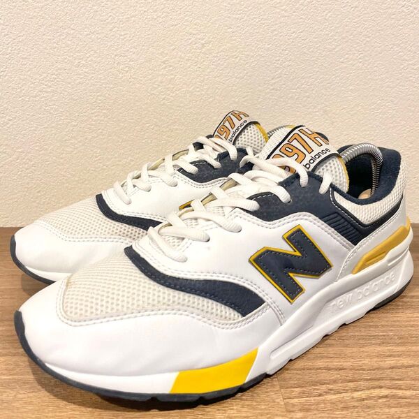 NEW BALANCE ニューバランス CM997HDL ホワイト ネイビー レディース ローカットスニーカーカジュアル 25cm