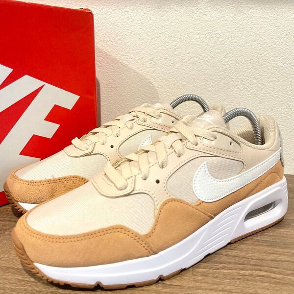 NIKE WMNS AIR MAX SC ナイキ エア マックス ベージュ ホワイト レディース CW4554-119