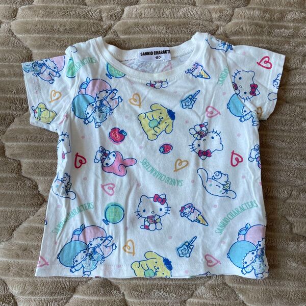 サンリオ 半袖 キティ マイメロ 幼稚園 保育園 夏服 女の子 Tシャツ 子供服 半袖Tシャツ ベビー キッズ