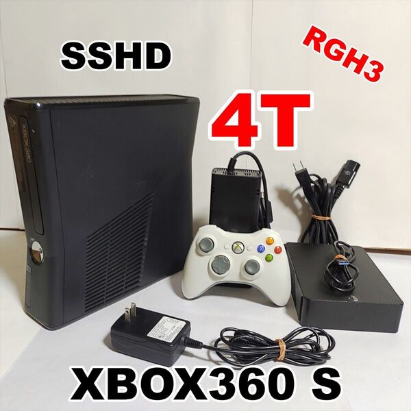 Xbox 360 S RGH 4TB Kinect SSHD Corona