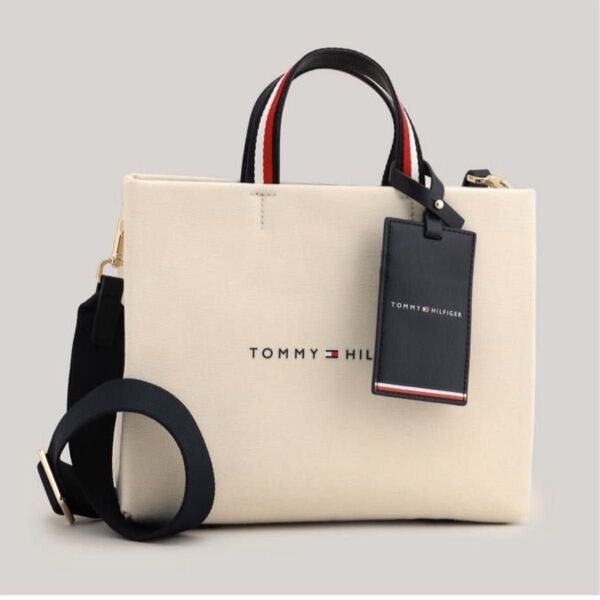 新品タグ付き TOMMY HILFIGER ミディアムショッパー トートバッグ