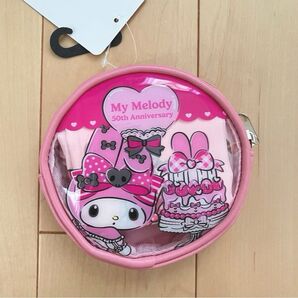 新品タグ付き マイメロディ 50周年 ポーチ付き エコバッグ