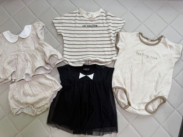 子供服 まとめ売り ロンパース 女の子 Tシャツ キッズ ベビー服 ベビー 70㎝