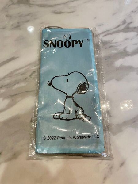 SNOOPY スヌーピー 折りたたみ傘入れ 水色 スヌーピー