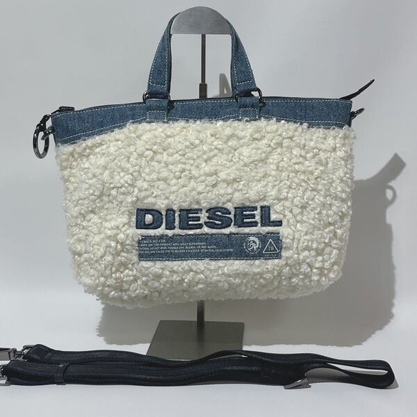 新品未使用 DIESEL ディーゼル デニム ボア リバーシブル トートバッグ 2way