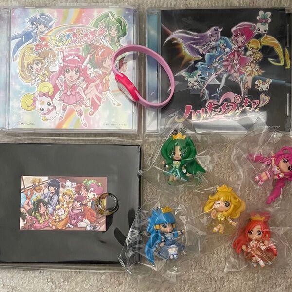 スマイルプリキュア ハートキャッチプリキュア CD フィギュアキーホルダー ブレスレット 指輪