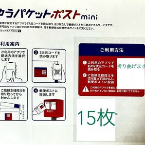 ゆうパケットポストmini専用封筒 15枚
