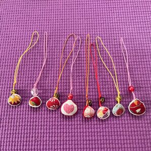 しじみ貝の根付け 8個セット 和小物 ハンドメイド