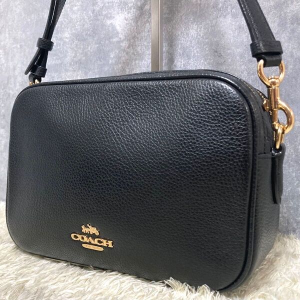 【極美品】COACH コーチ ショルダーバッグ レザー 本革 ジェス ブラック