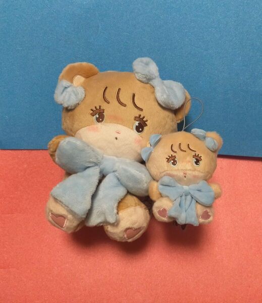 mikko characters 抱きしめおリボンマスコットぬいぐるみ ラテ 2種セット