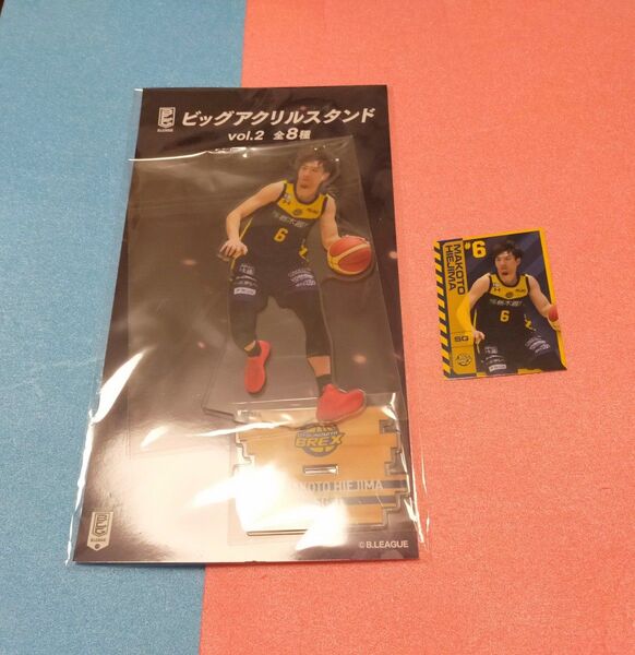 B.LEAGUE ビッグアクリルスタンド 【GiGO限定】プライズ特典カード 比江島 慎選手 セット