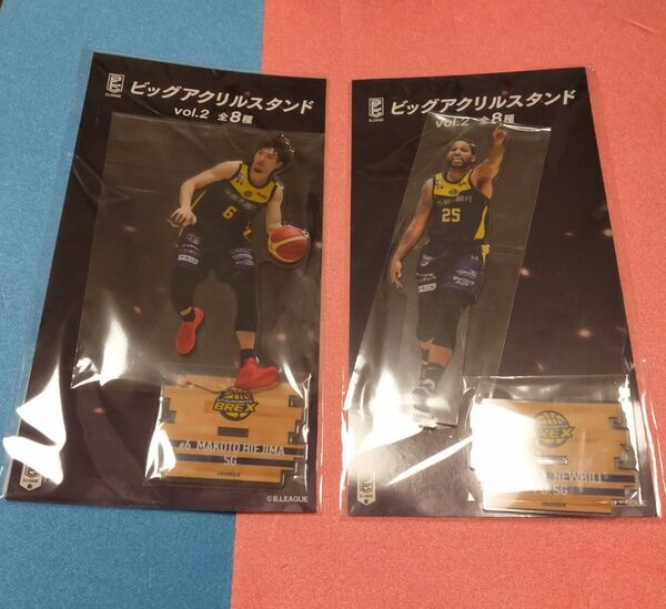 B.LEAGUE ビッグアクリルスタンド 【GiGO限定】 比江島 慎選手 D.J ニュービル選手 セット