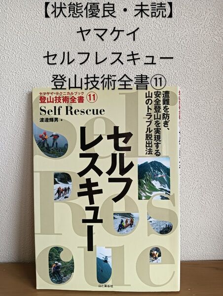 【状態優良・未読】ヤマケイ・テクニカルブック 「セルフレスキュー」 登山技術全⑪