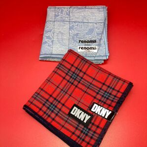 《新品未使用》DKNY&レノマメンズハンカチセット