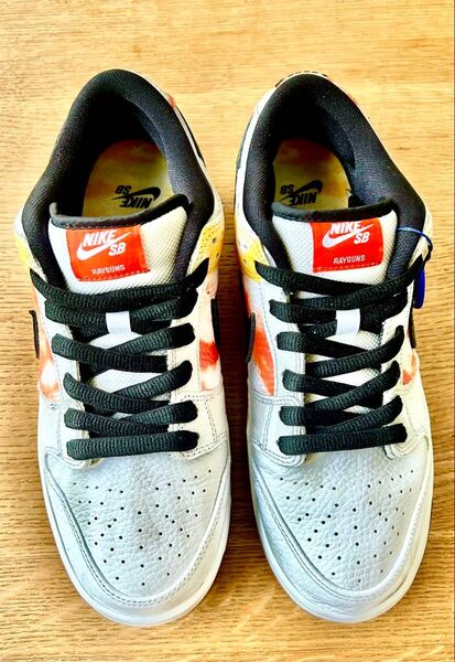 nike sb dunk low pro qs white/black orange flash
