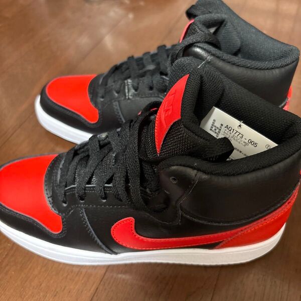Nike バスケット ナイキ エバノン ミッド 25cm【バッシュ】赤レッド NIKE