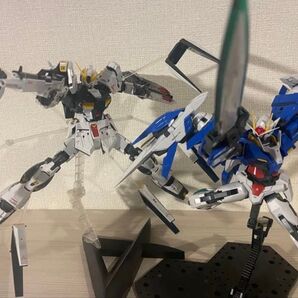 【組立済み】MG ver.ka νガンダム + MG ダブルオーライザー
