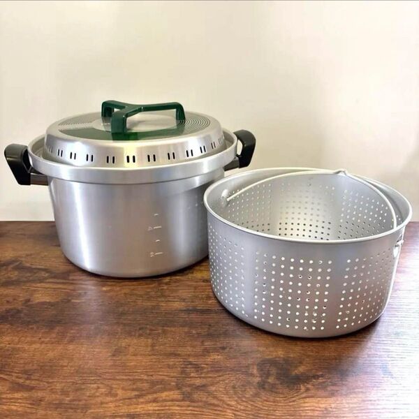 【展示保管品】三協アルミ 1台4役 多用途鍋 26cm 容量8.9L 両手鍋