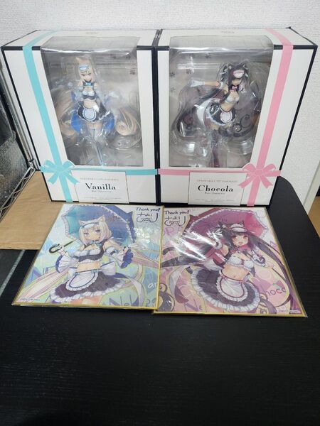 即日発送 ネコぱら ショコラ バニラ レースクイーン ver. 1/7 完成品フィギュア ミメヨイ 特典色紙付き