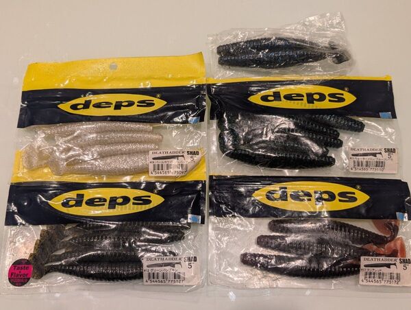 デプス デスアダーシャッド 5インチ 20本セット deps ルアー ワーム スイムベイト スイムジグ トレーラー