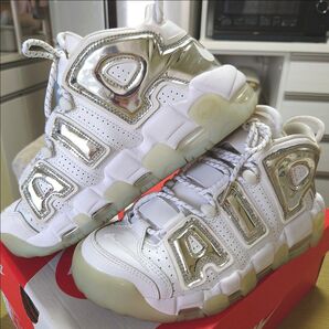 NIKE AIR MORE UP TEMPO/ 96 ナイキエアモアアップテンポ96 クローム 25センチ